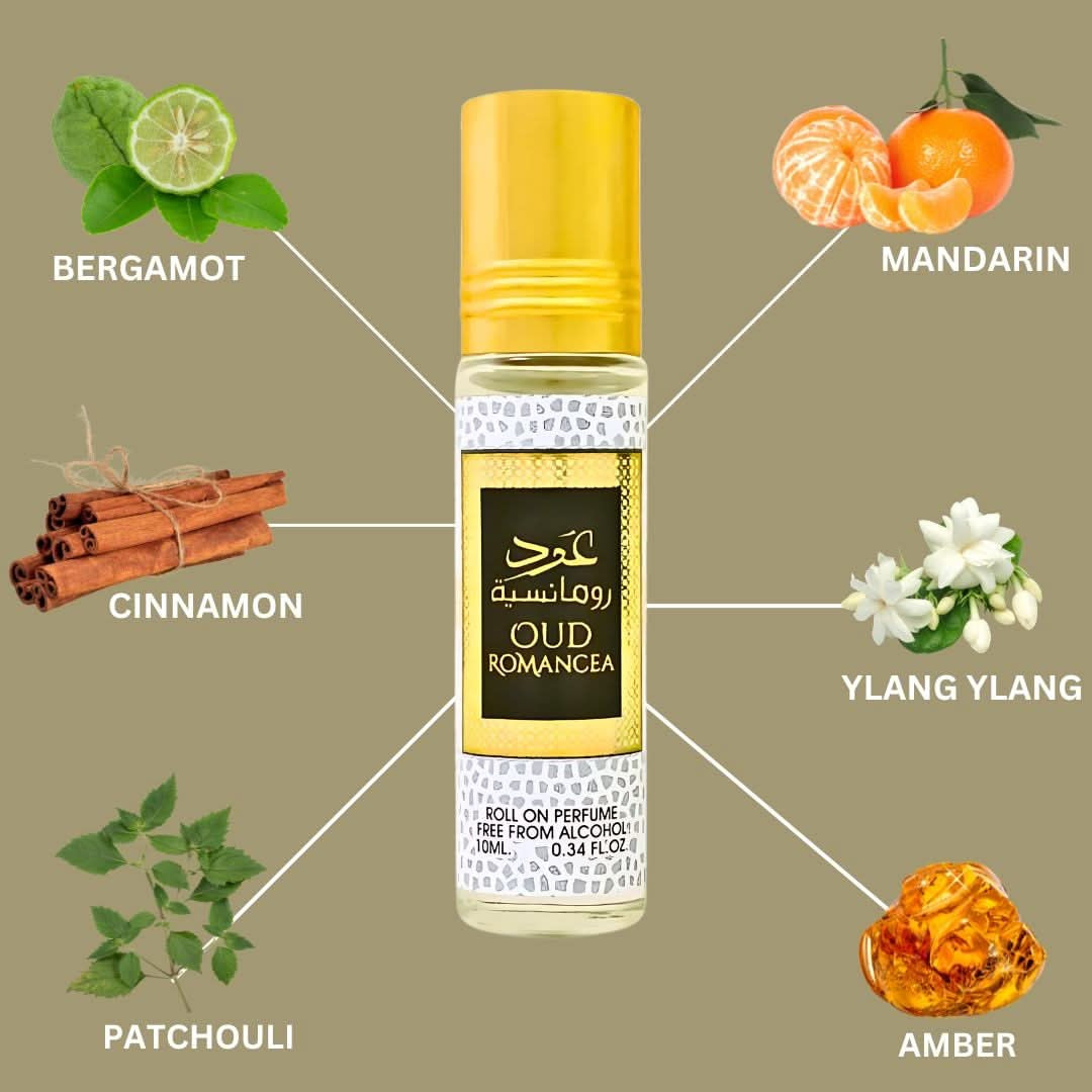 Oud Romancea Roll-On Perfume Oil 10ML by Ard Al Zaafaran