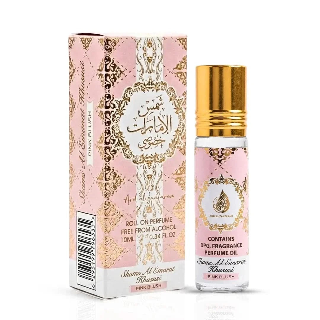 Pink Blush Shams Al Emarat Khususi Roll-On Perfume Oil 10ml By Ard Al Zaafaran
